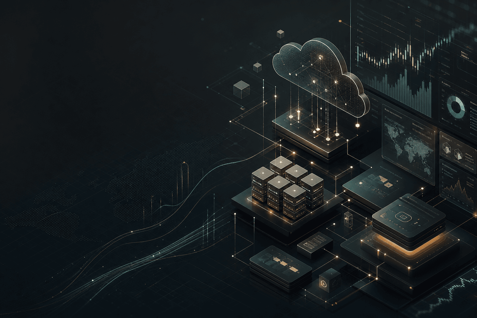 Abstract infrastructure and market data visual